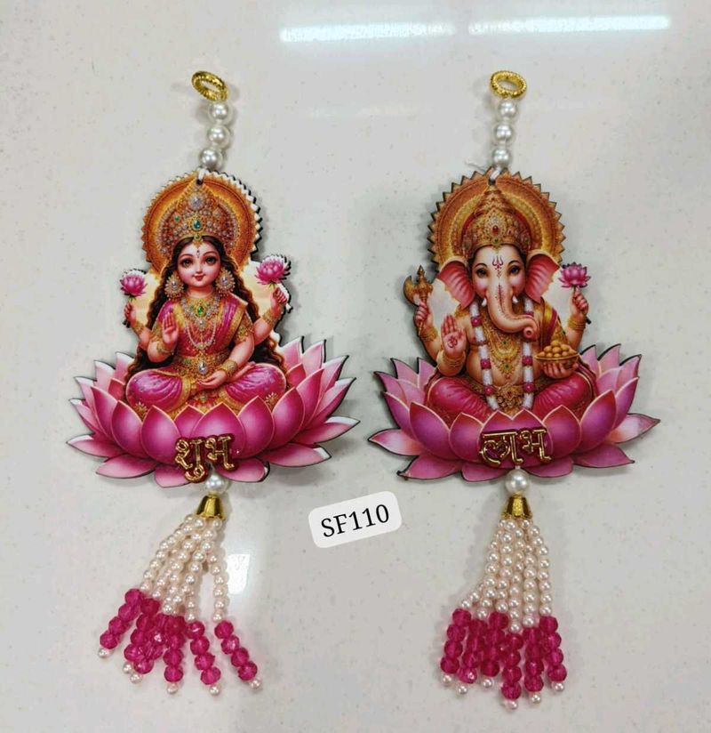 Goddess Lakshmi &amp; Ganesha Wall Hanging
