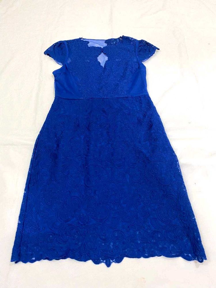 Stunning Royal Blue Lace Dress