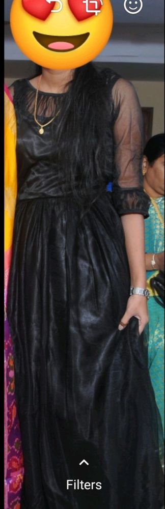 black gown