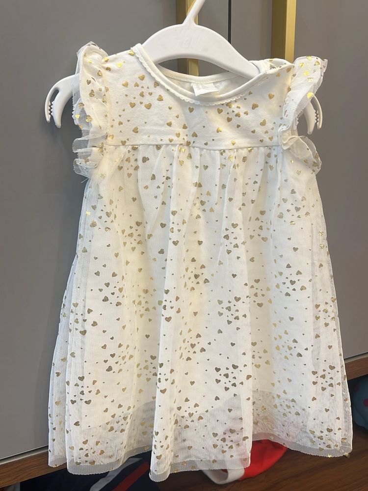White Frock 9-12 Mnth