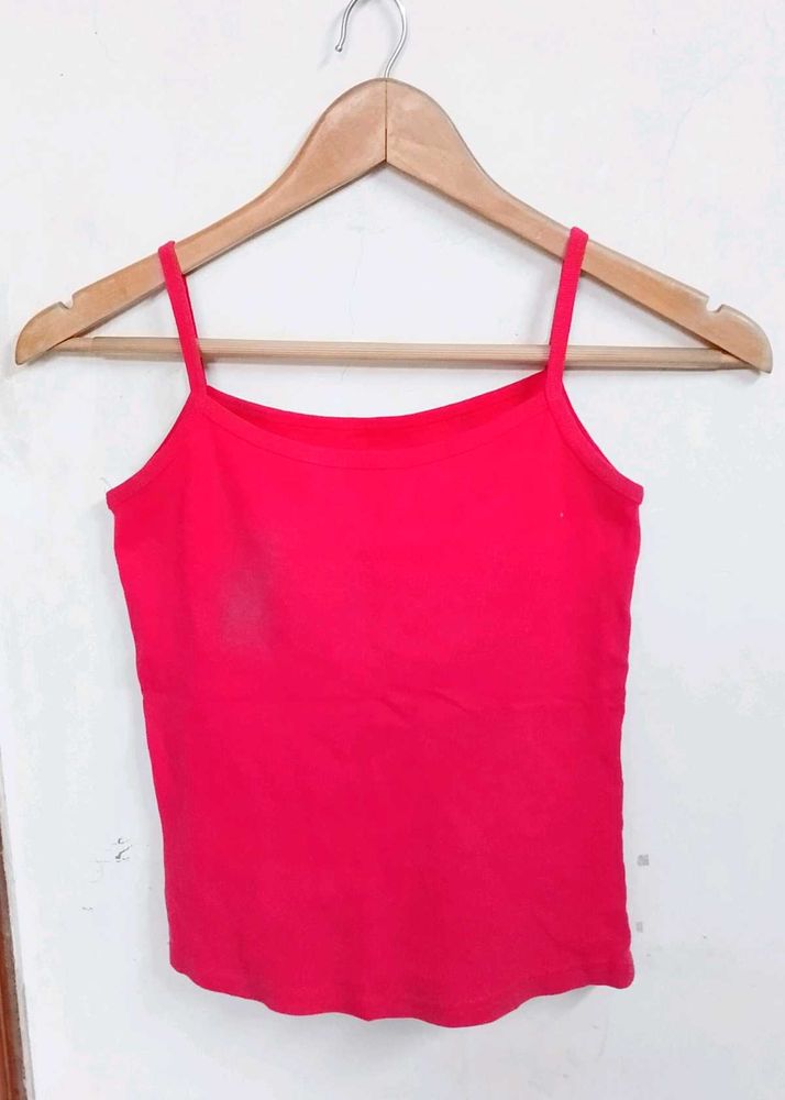 ♥️Vibrant Red Camisole Top for girls