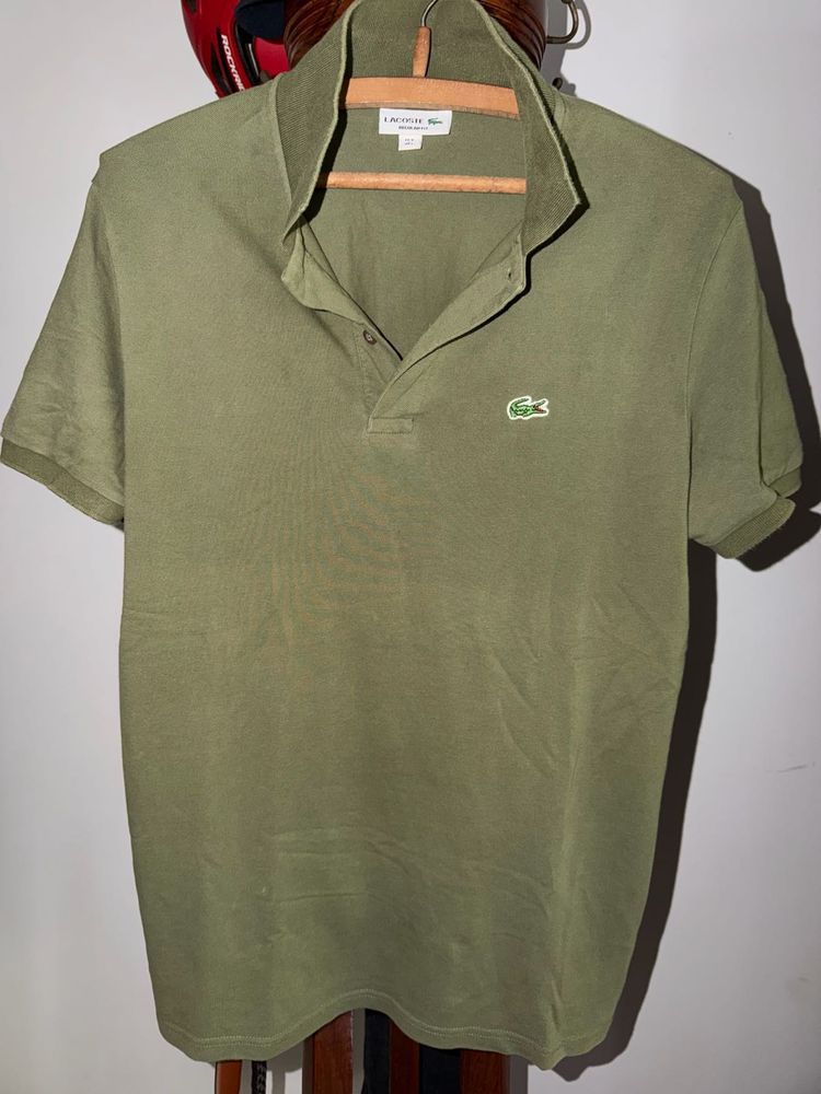 Men's Olive Green Lacoste Polo Shirt