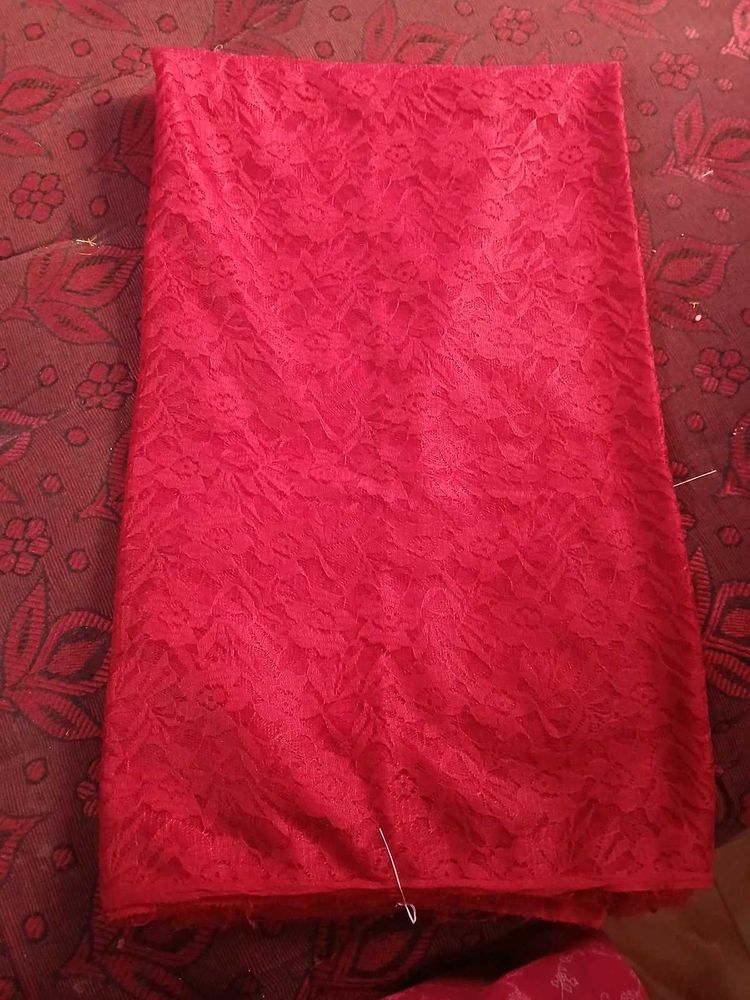 Red Lace Fabric