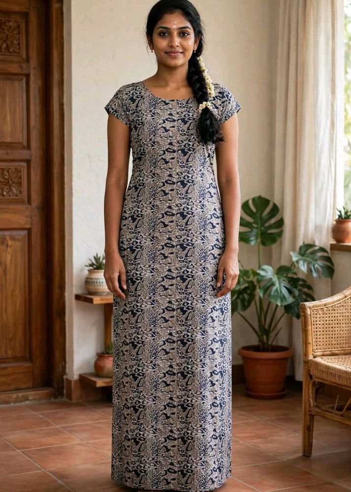 Elegant Printed Maxi Dress