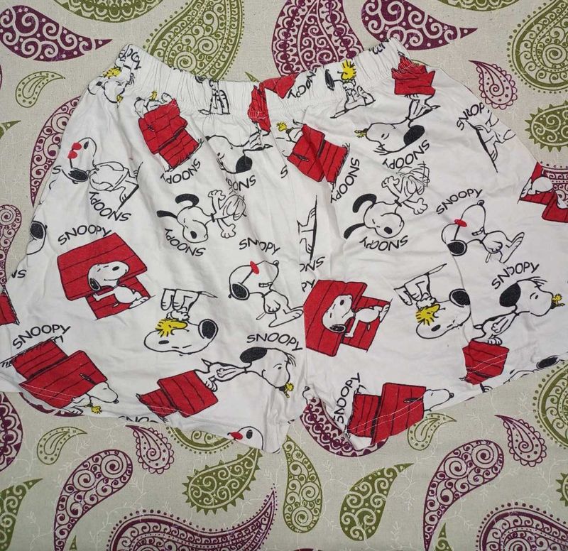Snoopy Pajama Shorts