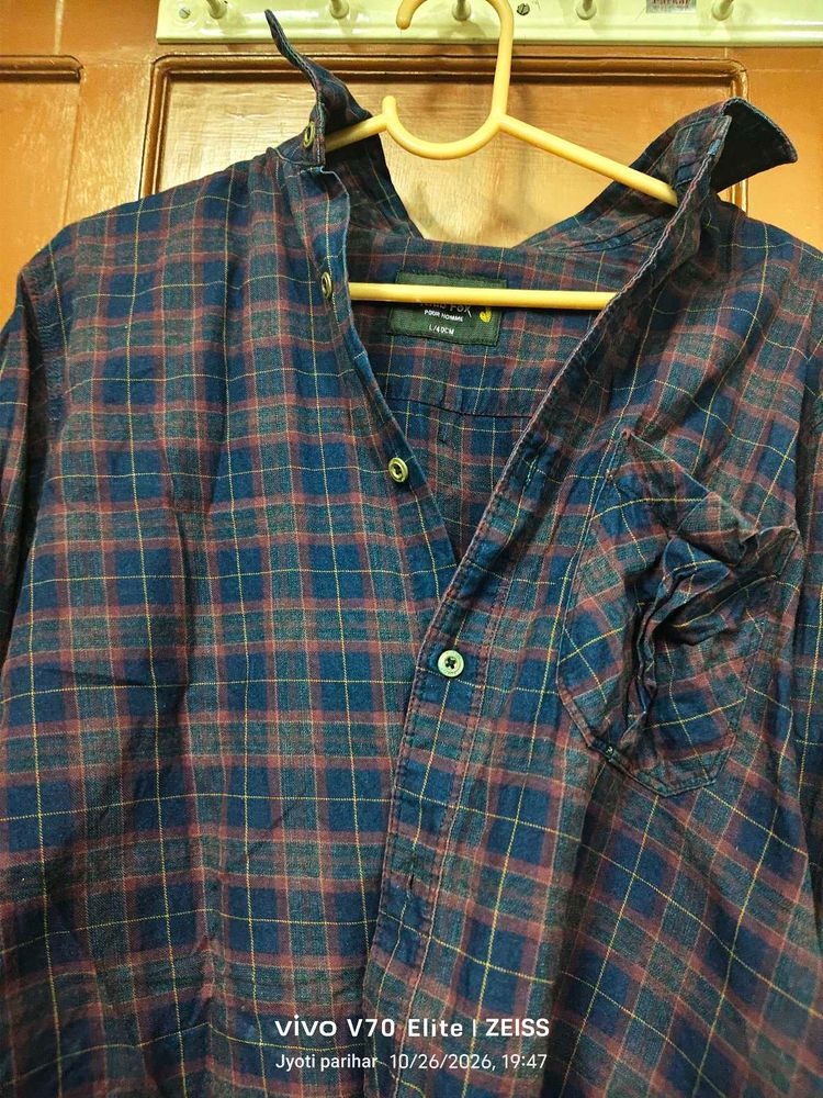 Men's Plaid Long Sleeve Shirt