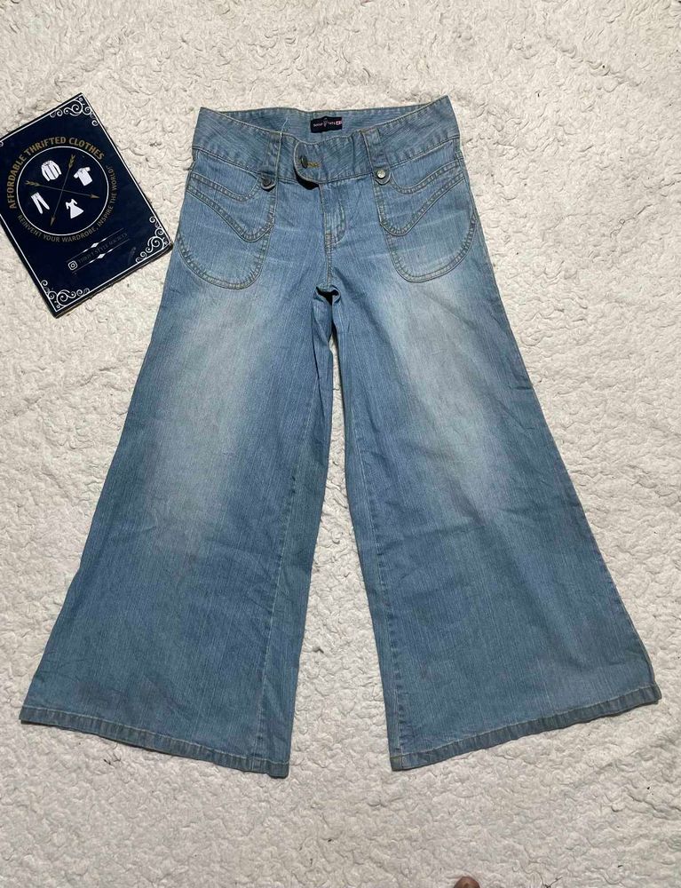 Wide Leg Denim jort