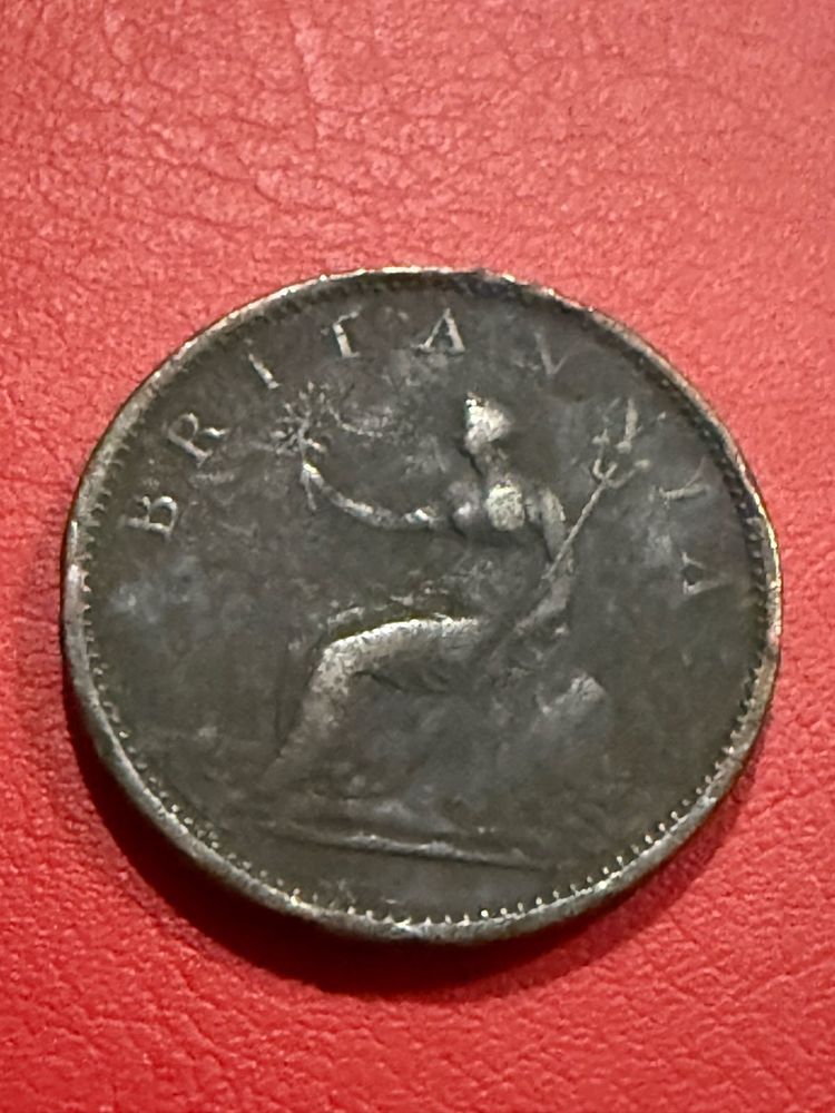 1807 George 3 copper penny average condition