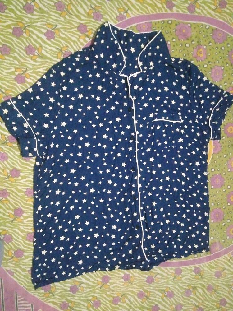 Star Print Sleep Shirt