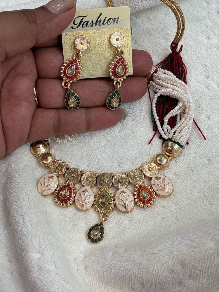 Beautiful necklace with earring, Rajasthani