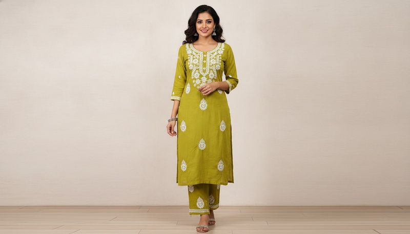 Kurta with Pants Set.