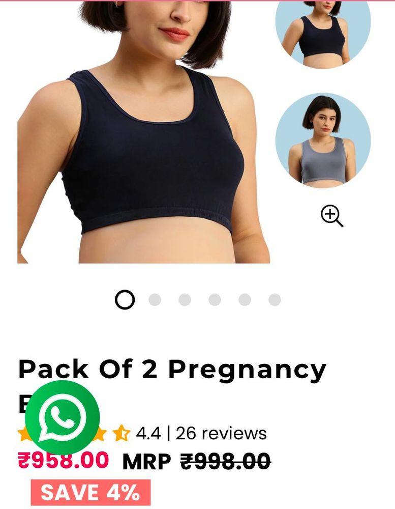Sale😍Pack of 3 Pregnancy/feeding Comfort Bras