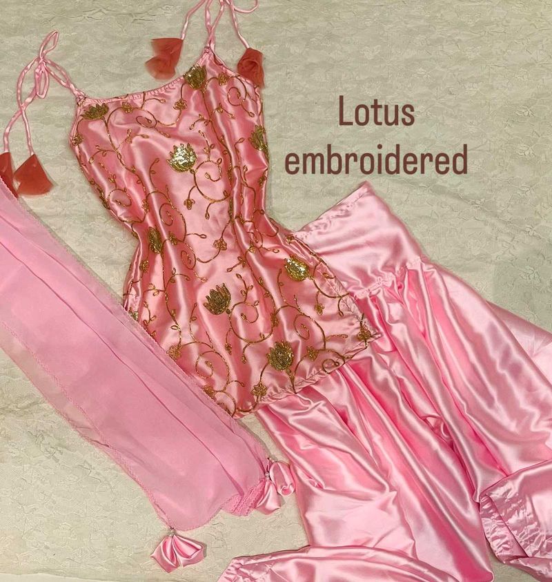 Stunning Pink Embroidered Kurta Set