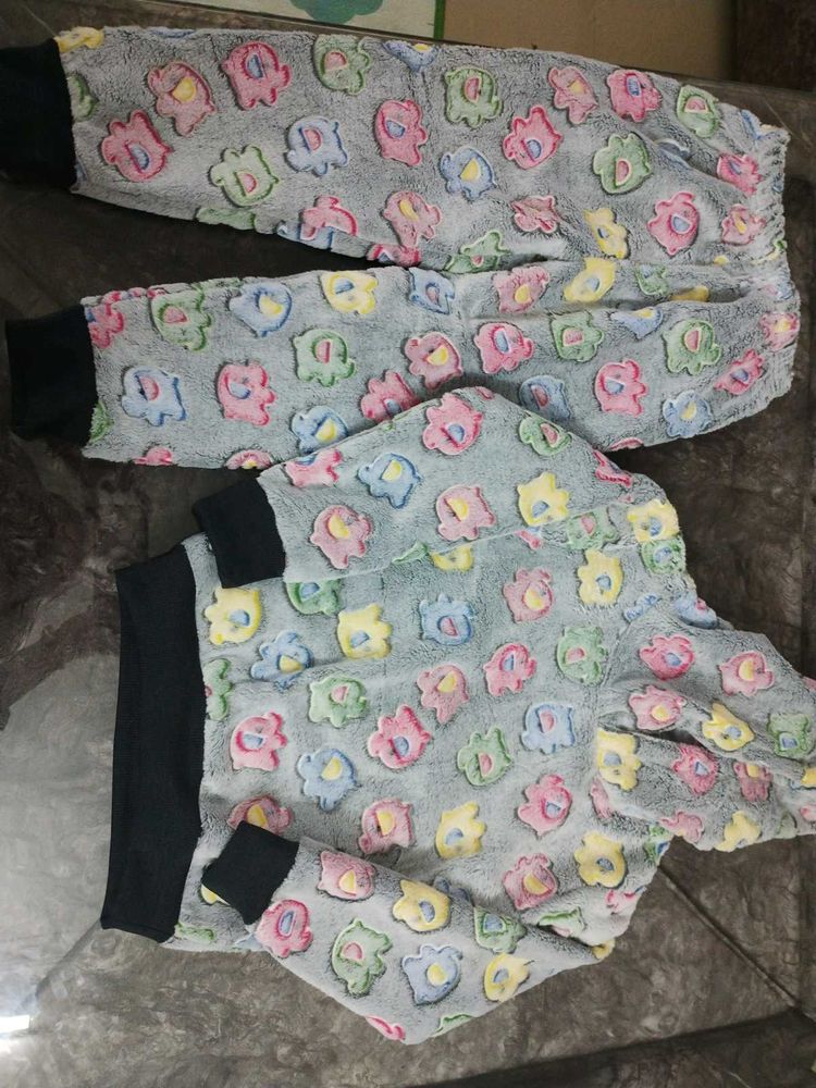 Cute Girls' Fleece Pajama Set