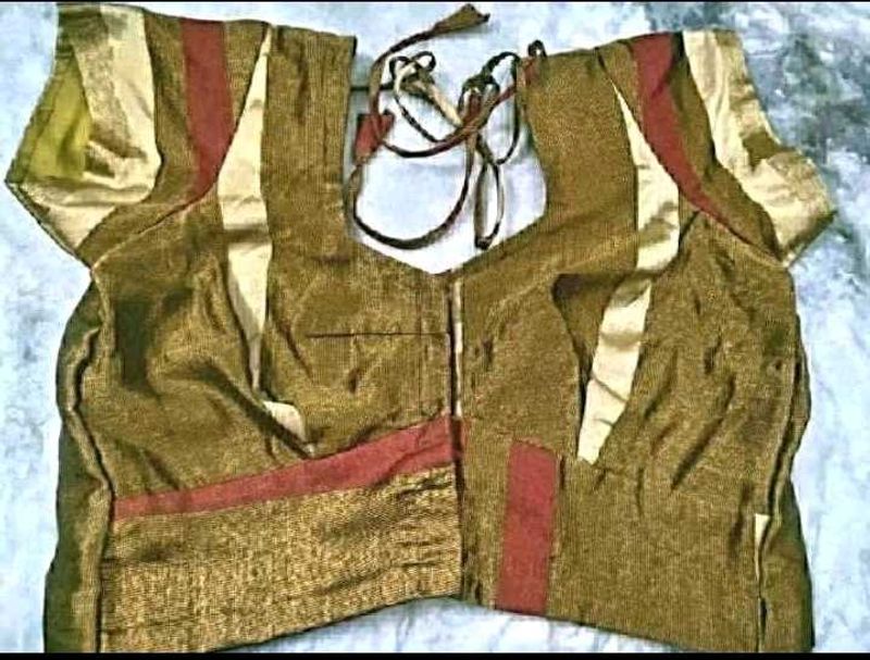 Gold silk Blouse