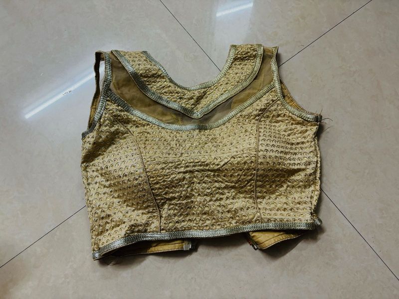 Designer golden Blouse