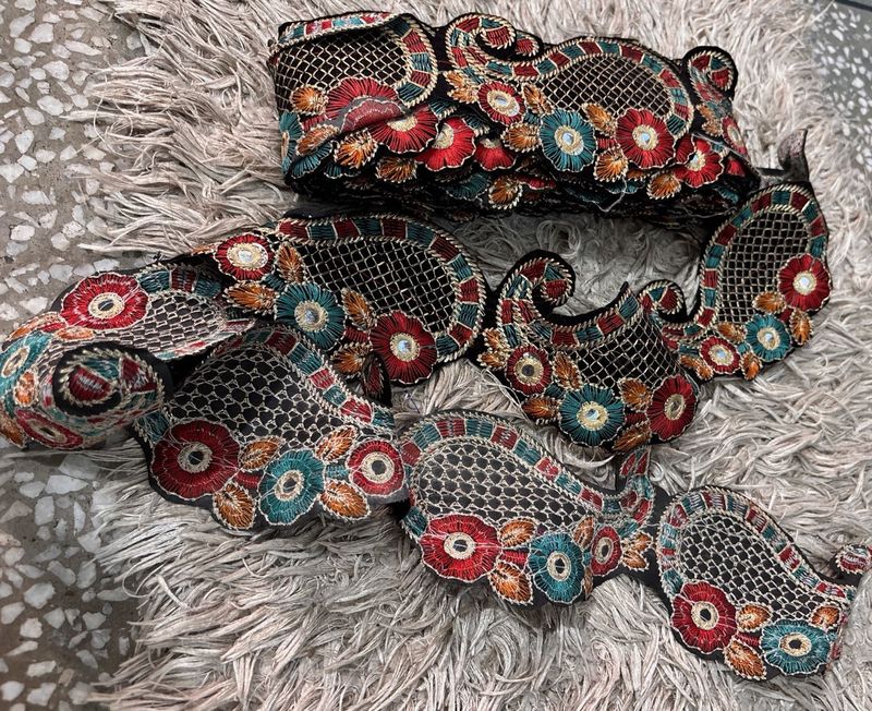 7 Embroidered Trim Lace For Dress
