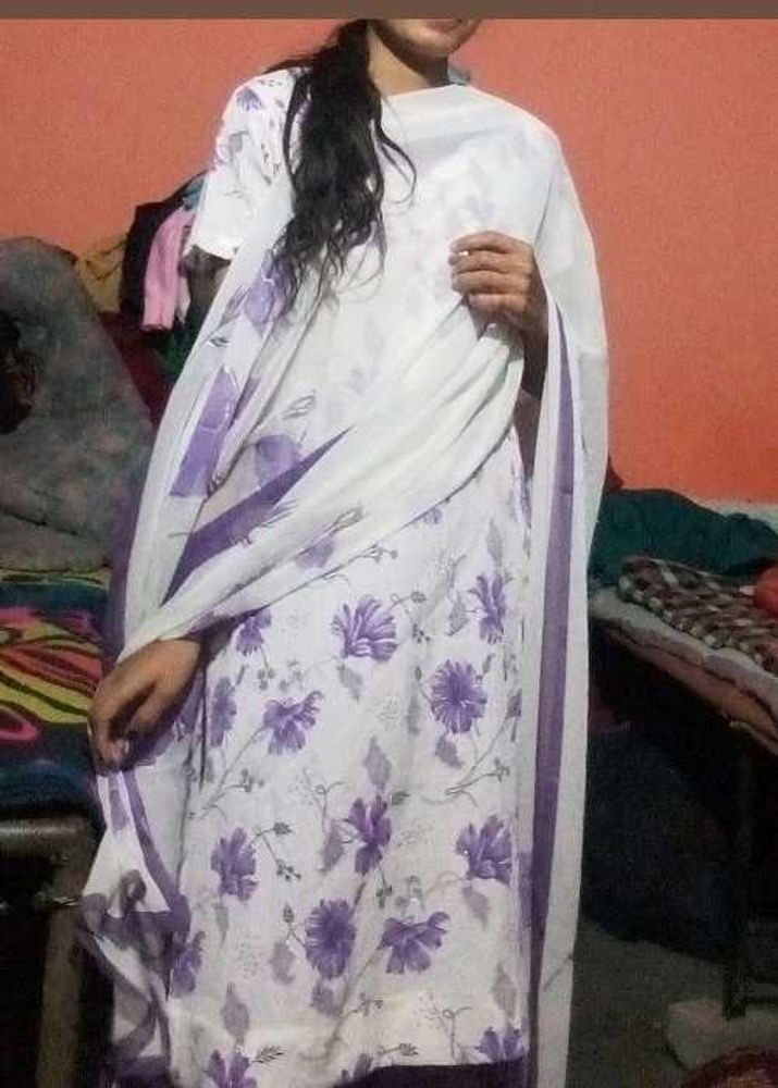 Elegant Floral Print Kurta Set