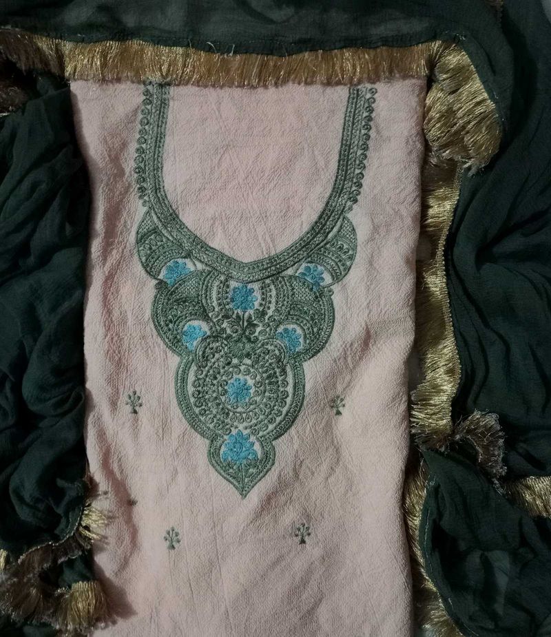 Embroidered Kurta with Dupatta