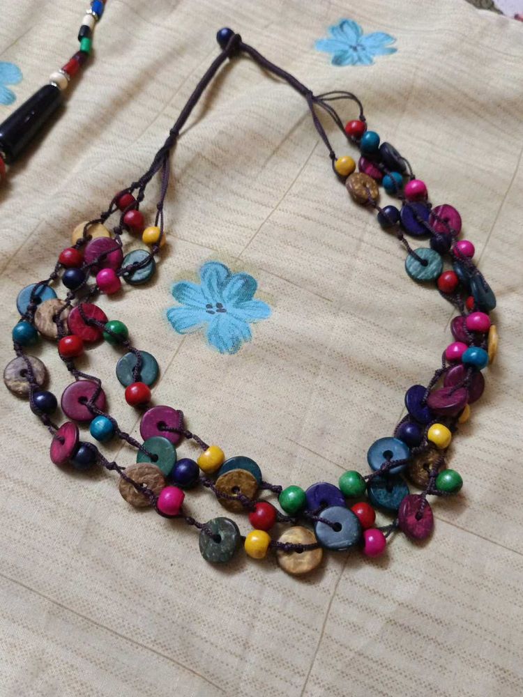 Boho Multi-Color Beaded Necklace
