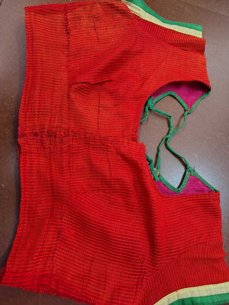 Red Ethnic Blouse