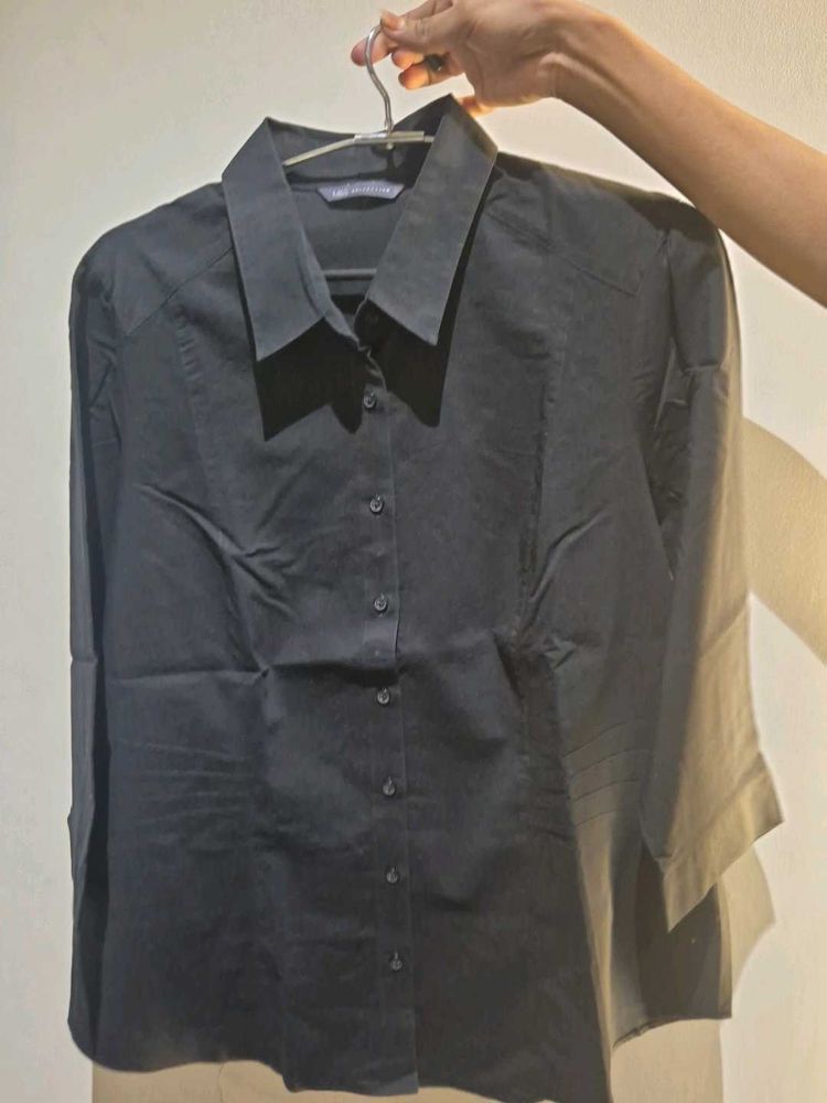 Classic Black Button-Up Shirt