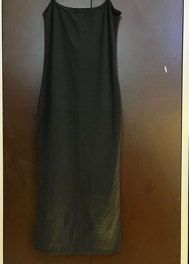 Elegant Black Sleeveless Maxi Dress – Size L