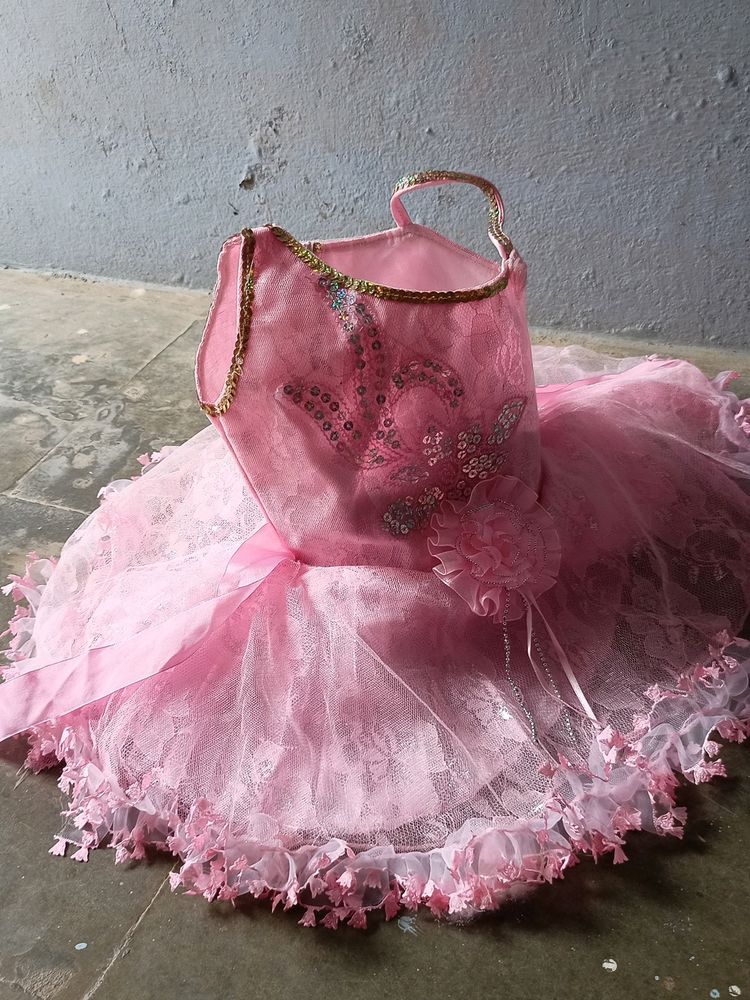 pink Princess Fancy Pari Frock &amp; Dress