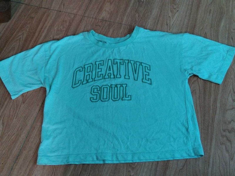 Turquoise "Creative Soul" T-Shirt