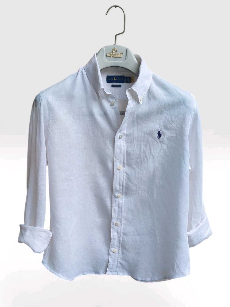 Ralph Lauren White Linen Shirt