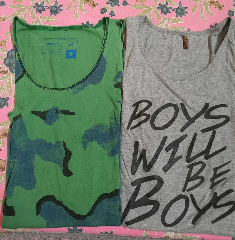 sleeveless  mens  Tshirts