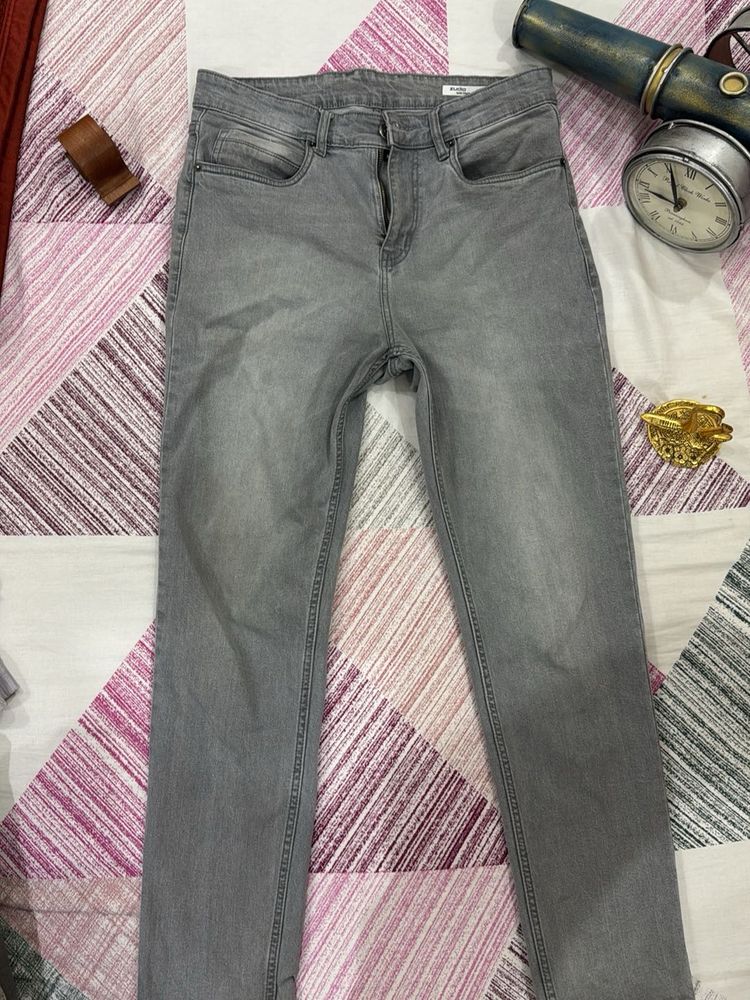 Mango Gray Slim Fit Jeans