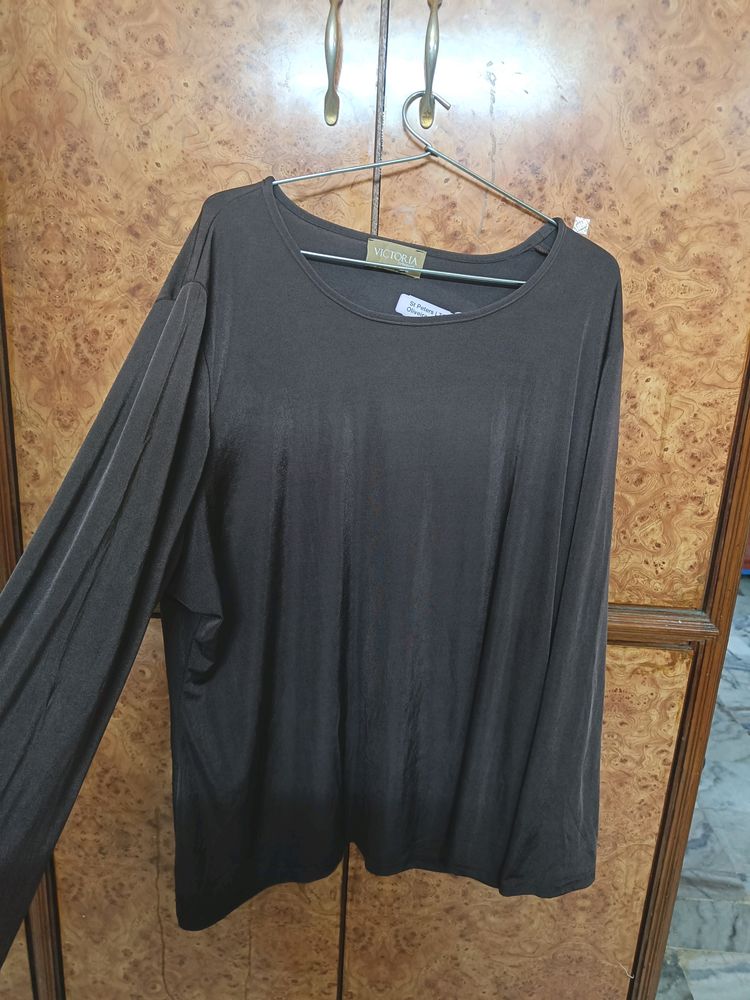 Dark Brown Shiny Top