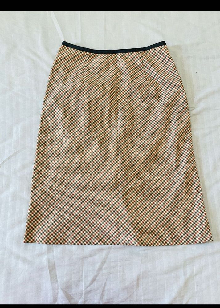 Classic Plaid A-Line Skirt