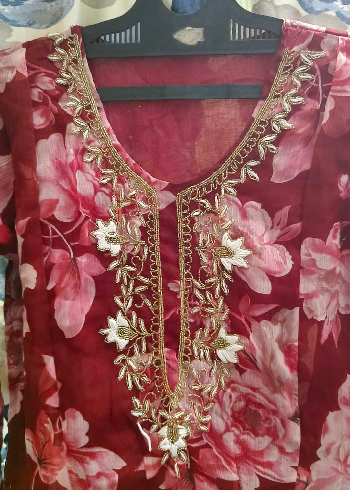 Floral Print Kurta