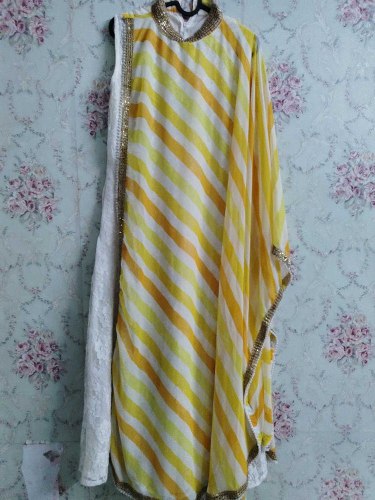 Indo western Haldi dress