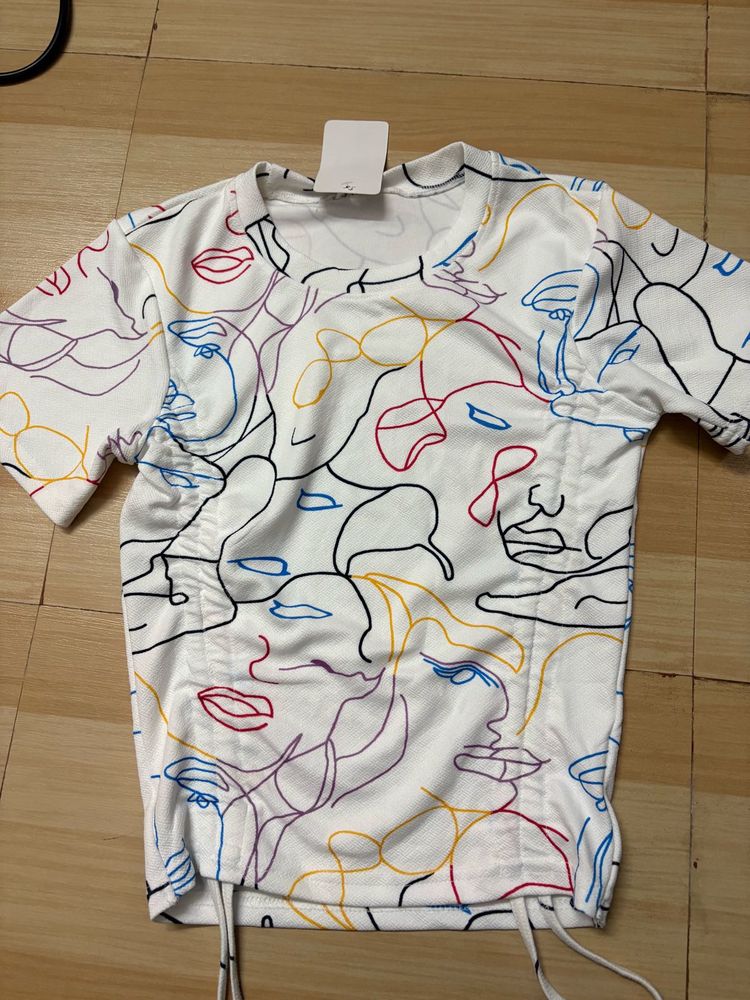 white colored line top