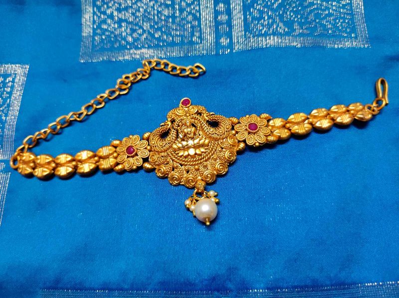 Gold Plated Traditional Bajubandh(worn on upper ar