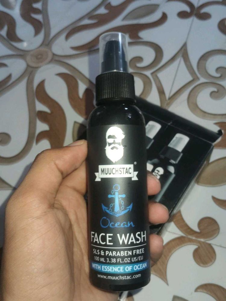 Title: MUUCHSTAC Ocean Face Wash 100ml × 2 Bottles