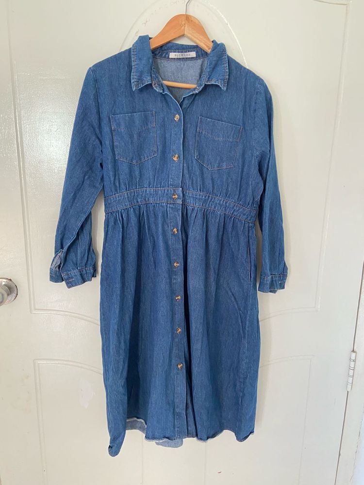 Denim Shirt Dress