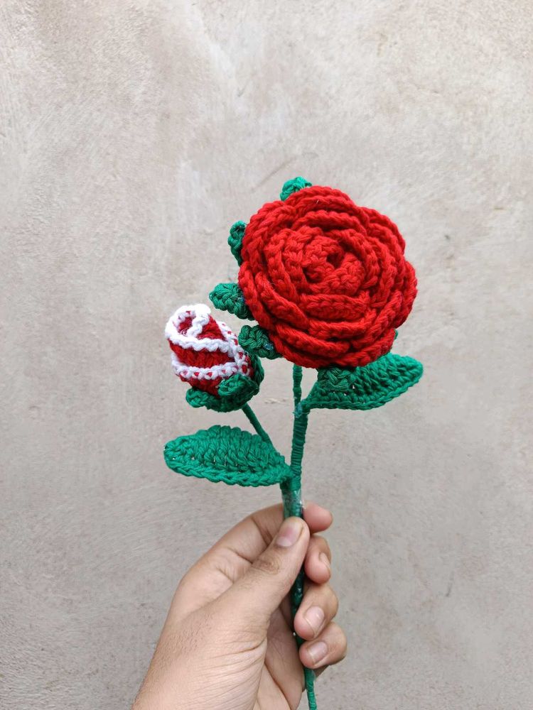 Crochet Rose Flower