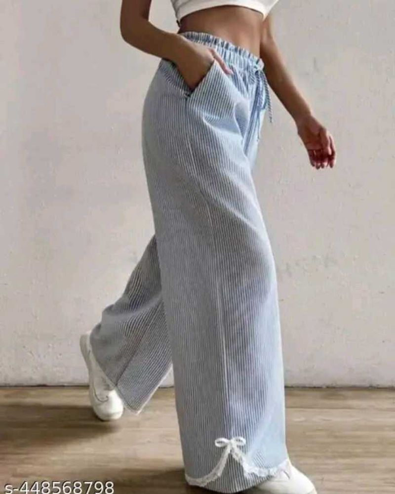 Striped Wide Leg Lounge Pants