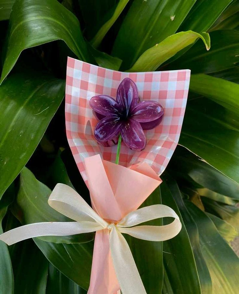 Handmade Purple Flower Bouquet