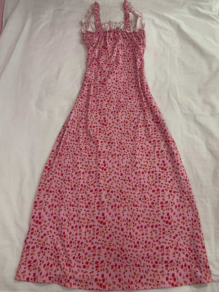 Floral Print Spaghetti Strap Dress
