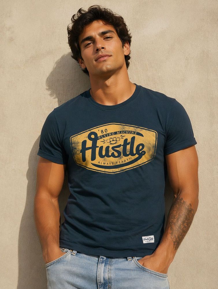 Flying Machine 'Hustle' Graphic Tee