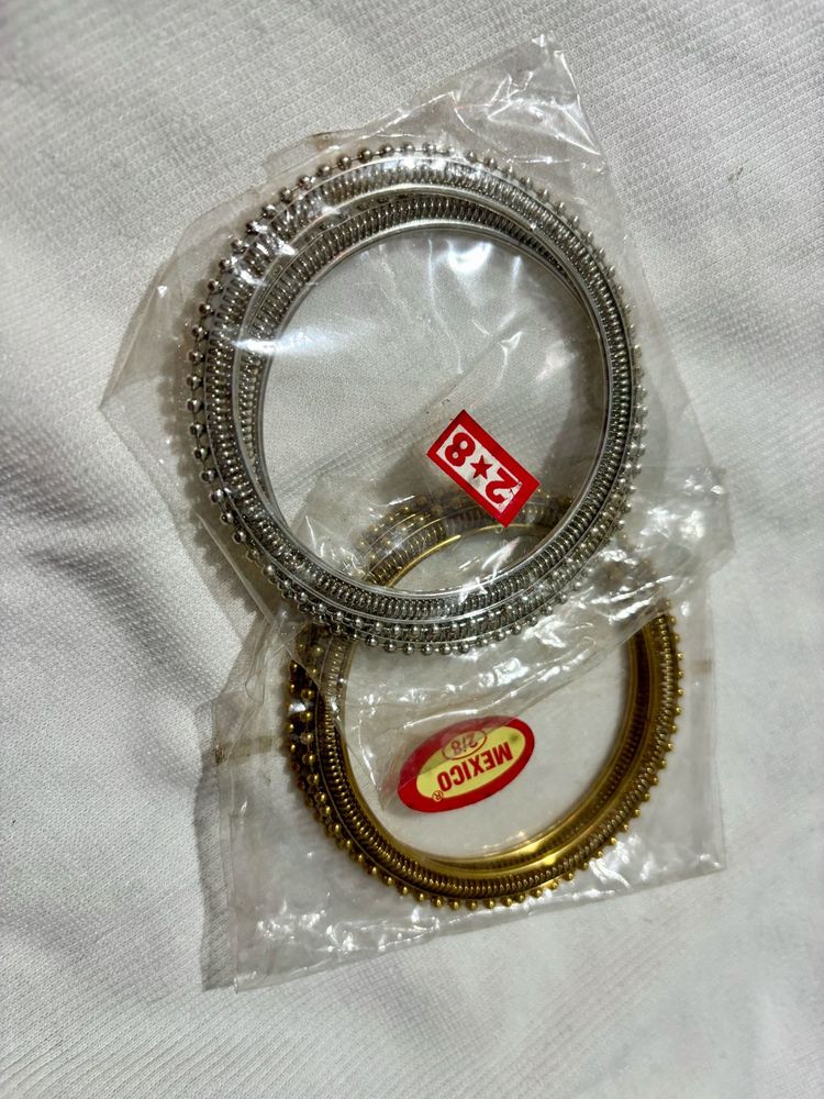 2 Pair Of Oxidized Bangles