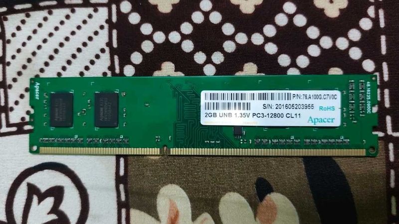 2GB DDR3 Desktop RAM (1600MHz) - Excellent Physica