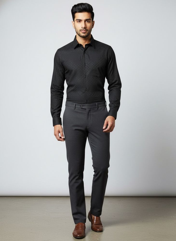 Cantabil Slim Fit Cotton Rich Shirt