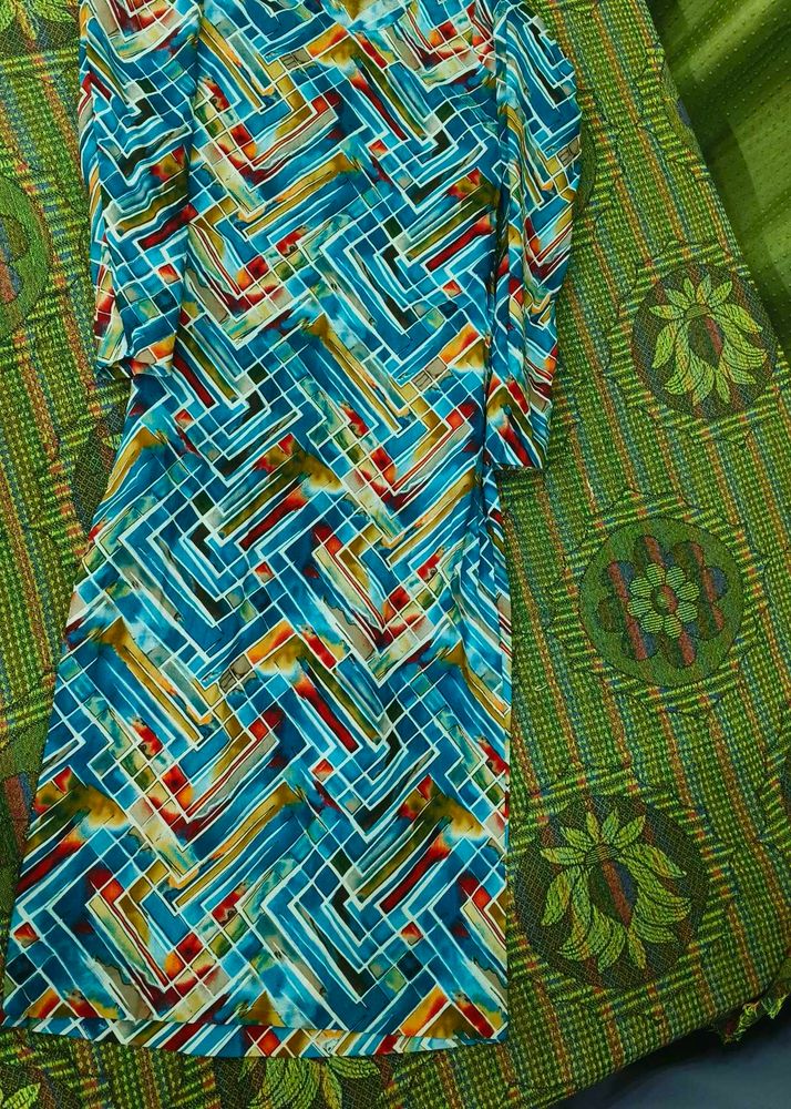 Vibrant Abstract Print Kurta