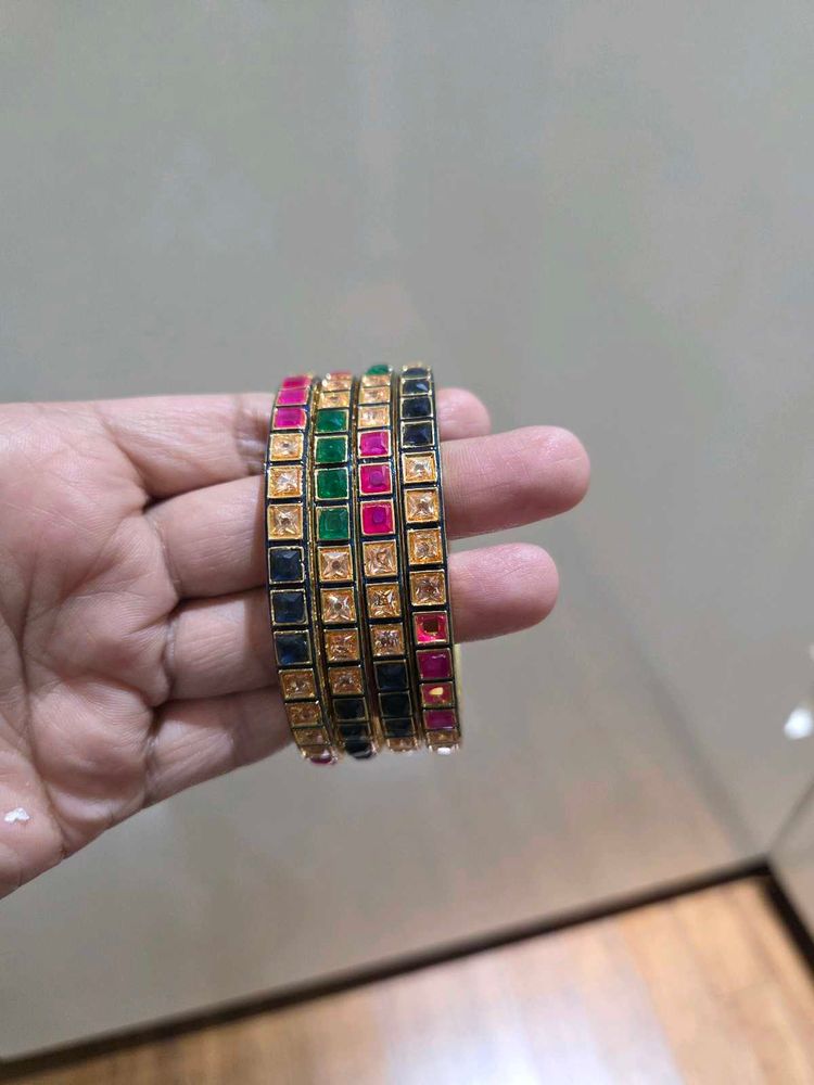 🎉Today only🎉Colorful Stone Bangles Set